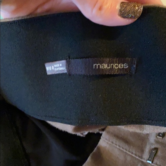 Tan dress pants, stretchy waist band - Picture 3 of 3